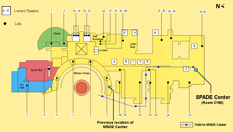 Location map of SPADE Center