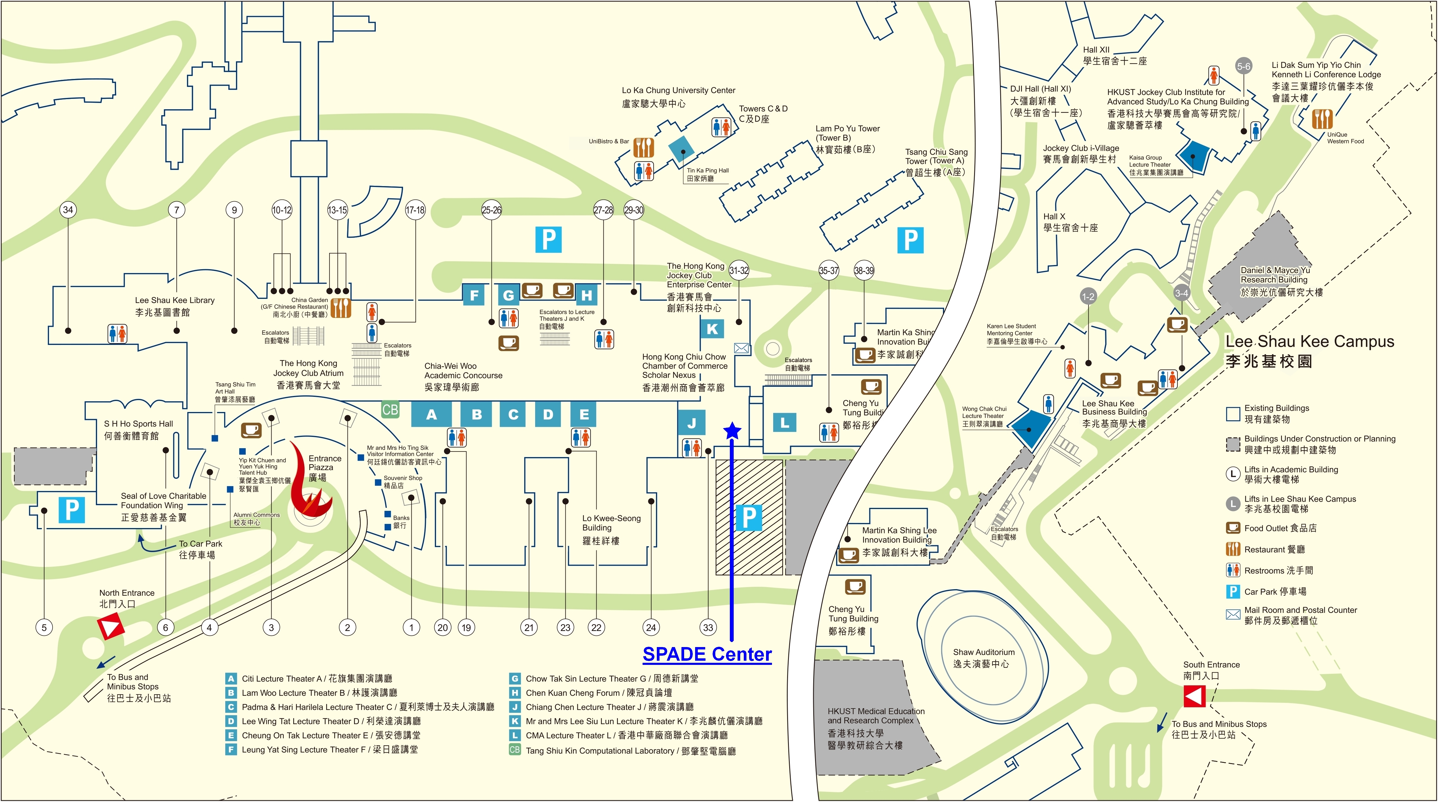Location map of SPADE Center